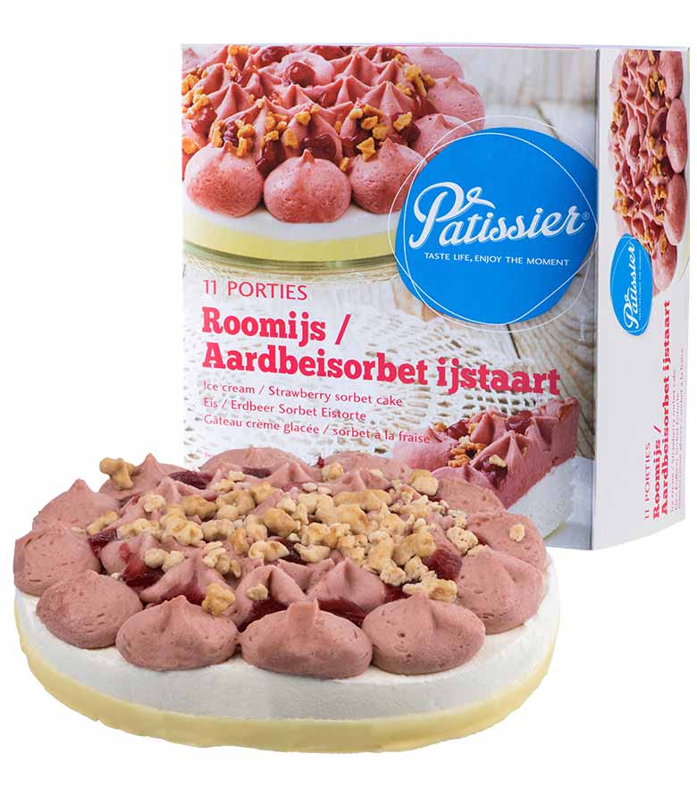 roomijs-aarbei-sorbet-ijstaart
